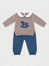 BABY LORD completino con cavallino Corda