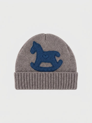 cappellino con cavallino in lana 602 CORDA-ISLANDA BABY LORD 