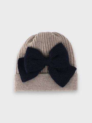 cappellino con maxi fiocco 640 CORDA-BLU BABY LORD 