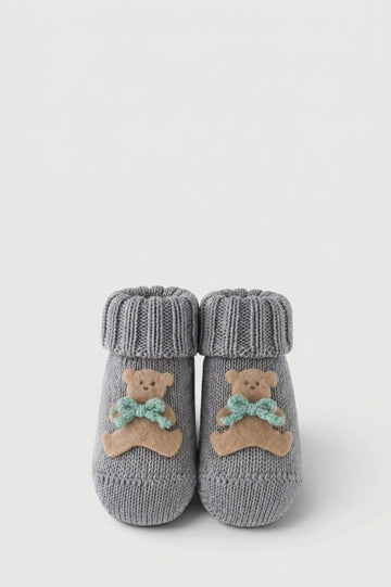 scarpine in lana orsetto 704 SABBIA-GIADA BABY LORD 