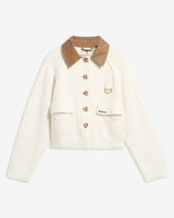 BARBOUR giacca in maglia alverstone Ecru