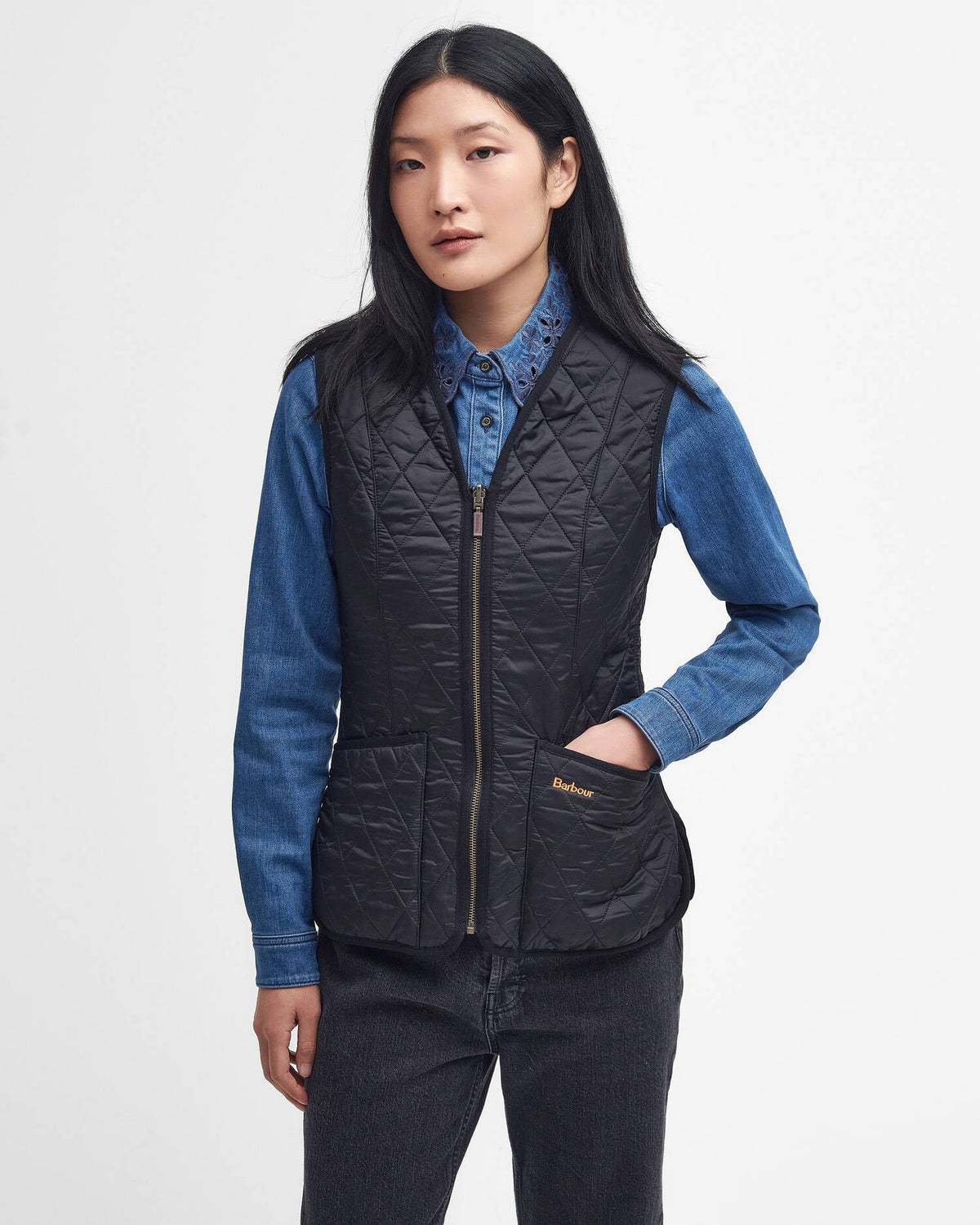 gilet in pile betty LLI0003 LLI BK11 BARBOUR 