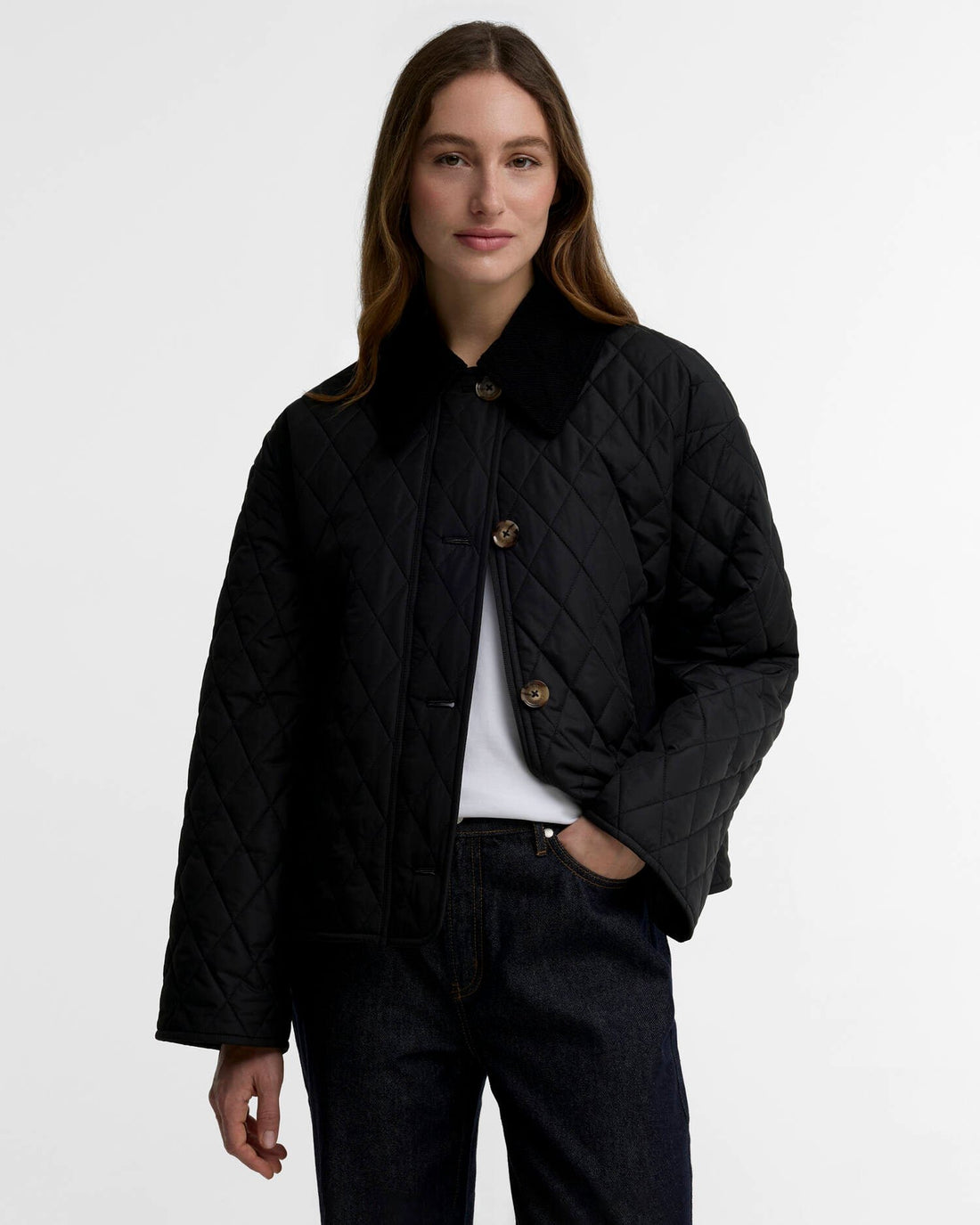 giacca trapuntata moira LQU1940 LQU BK11 BARBOUR 