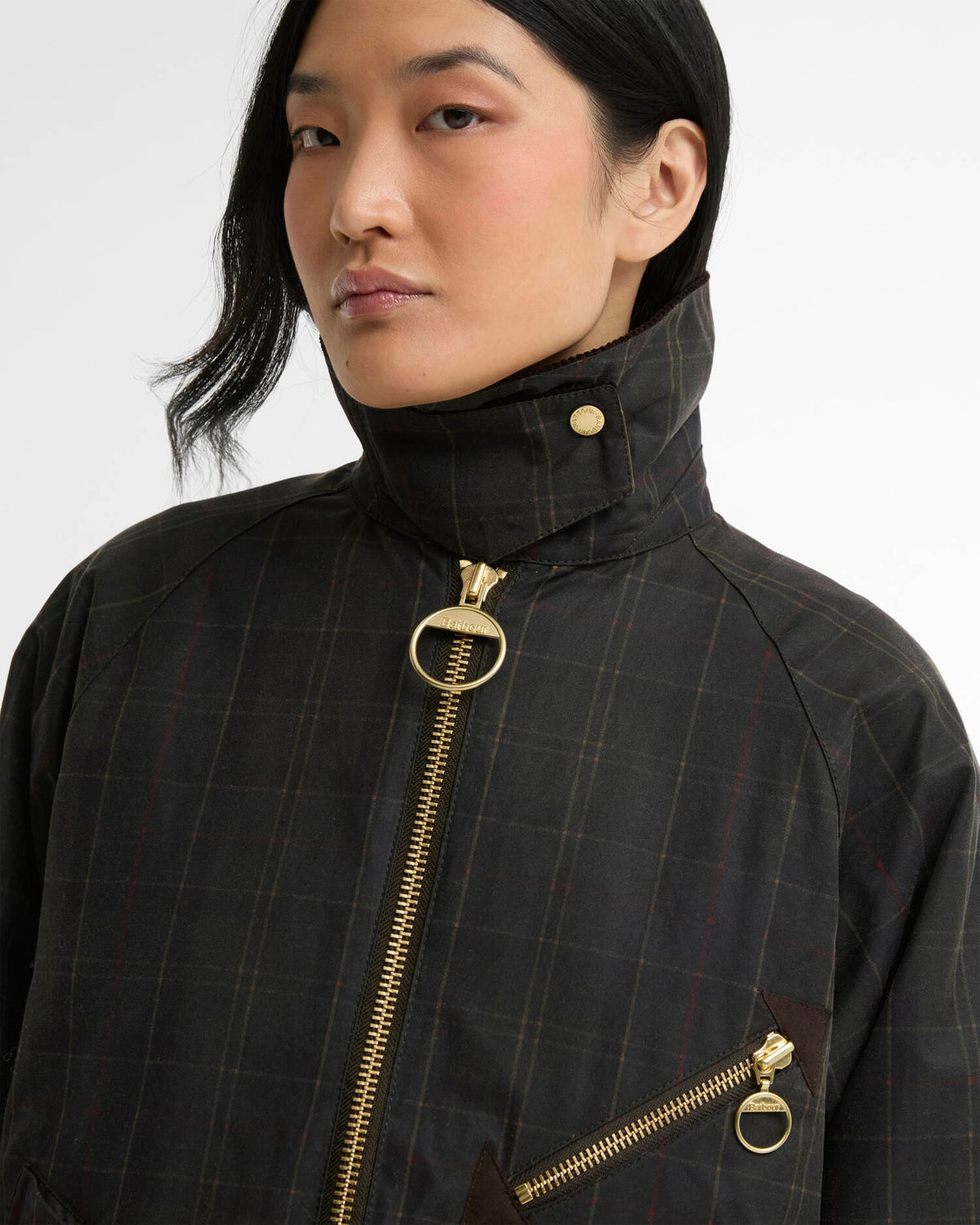 giacca cerata arlene con quadri LWX1567 LWX OL71 BARBOUR 