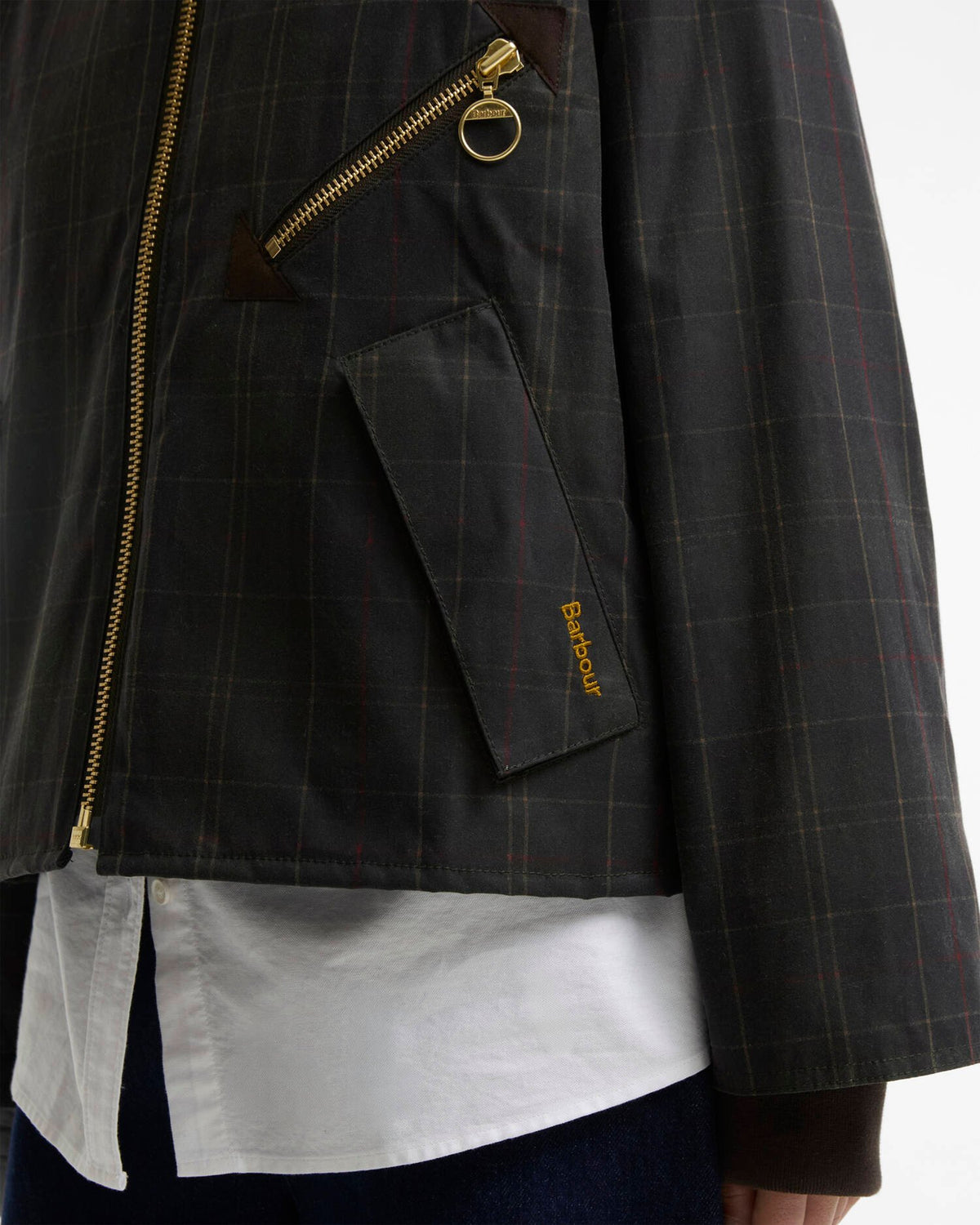 giacca cerata arlene con quadri LWX1567 LWX OL71 BARBOUR 