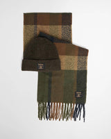 BARBOUR set regalo con sciarpa westerdale Verde