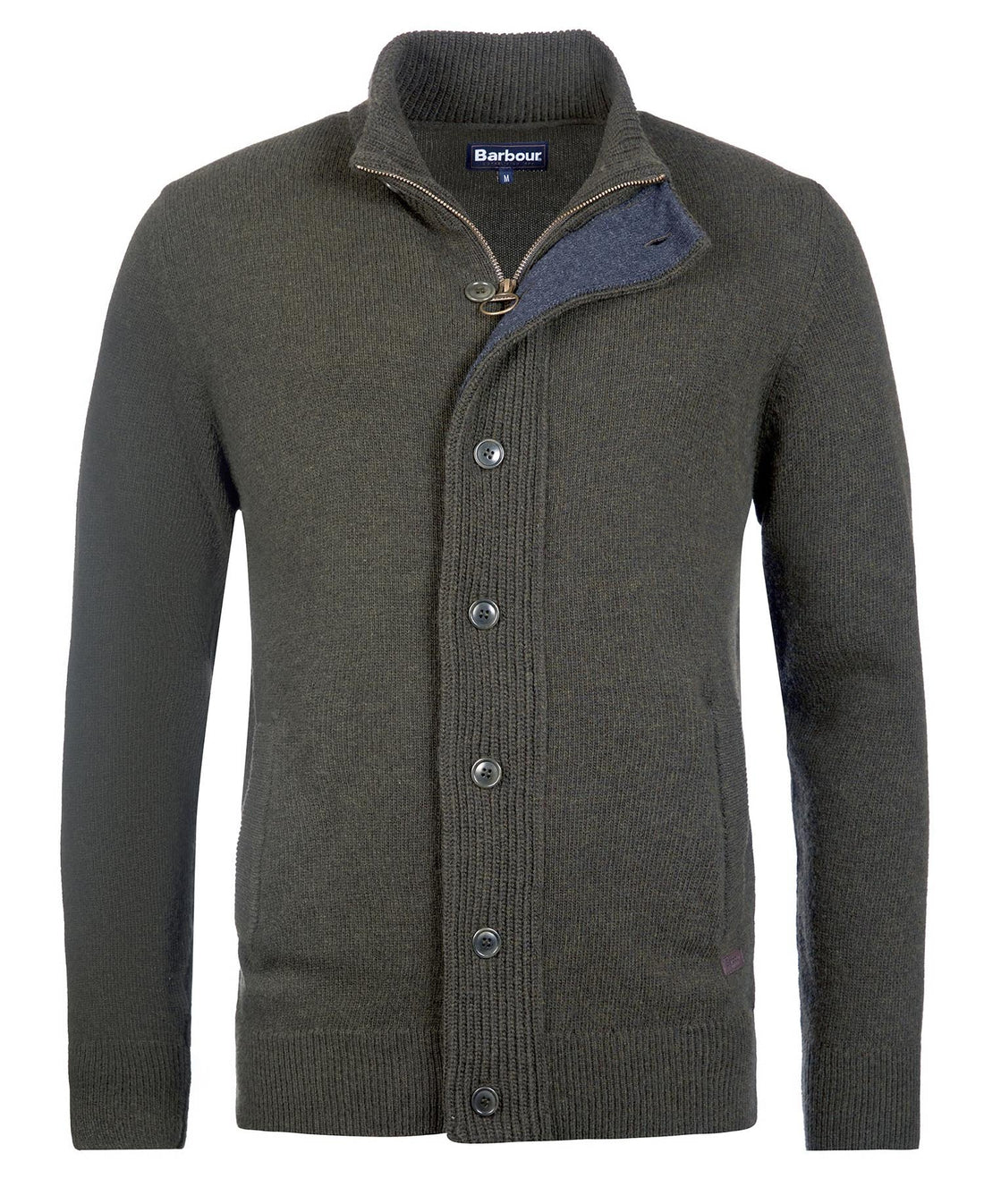 maglione con zip patch MKN0731 MKN GN73 BARBOUR 