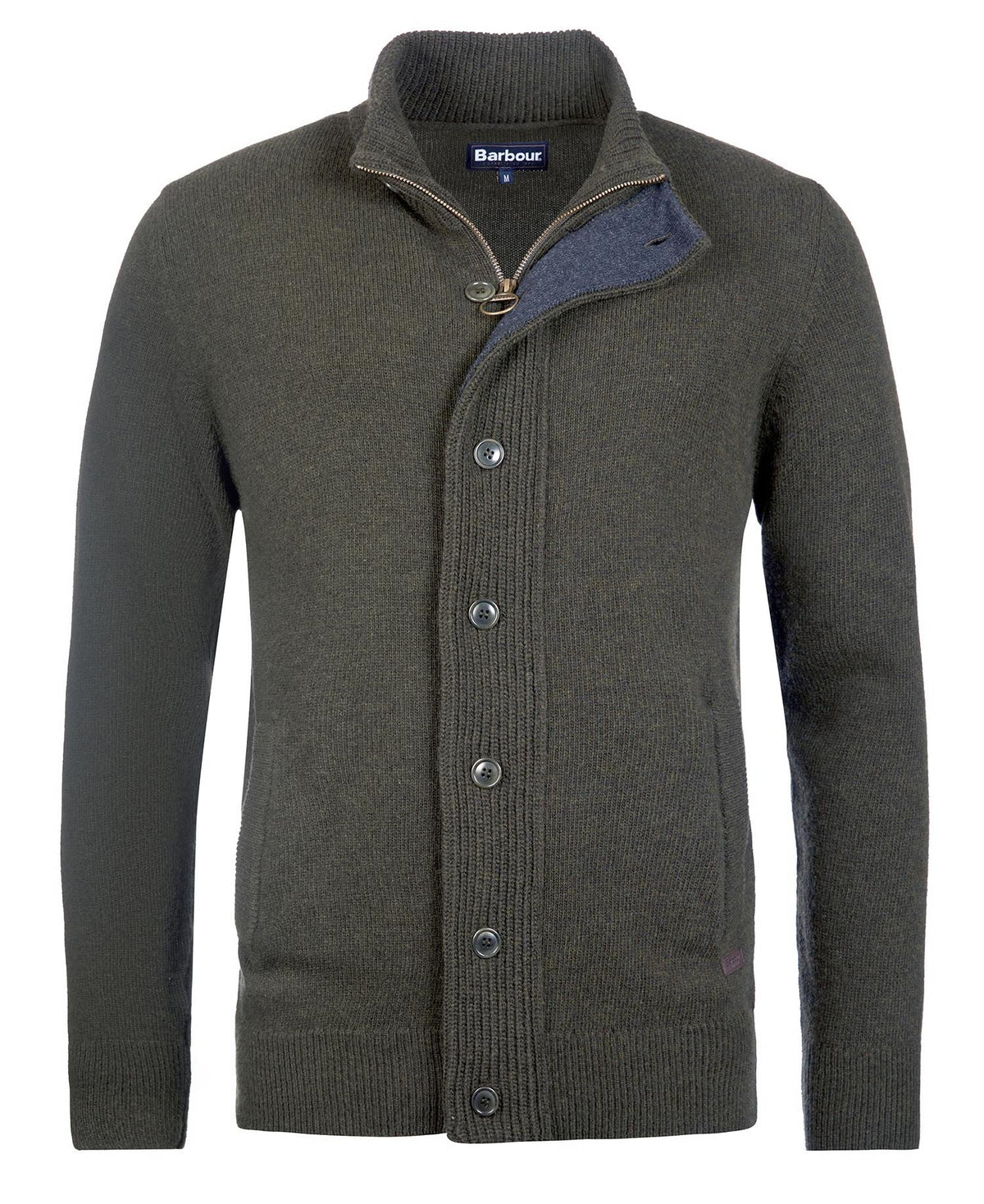 maglione con zip patch MKN0731 MKN GN73 BARBOUR 