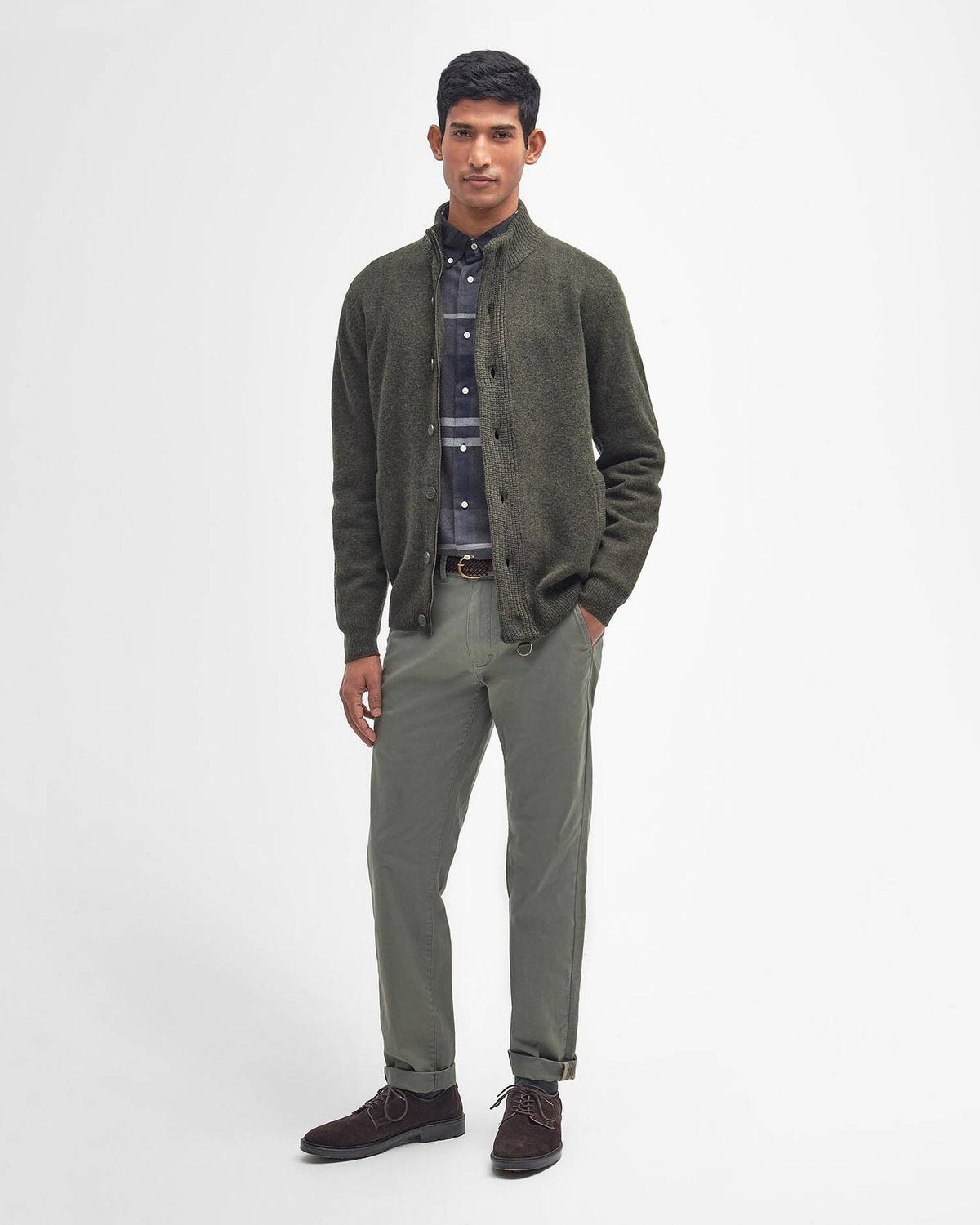 maglione con zip patch MKN0731 MKN GN73 BARBOUR 