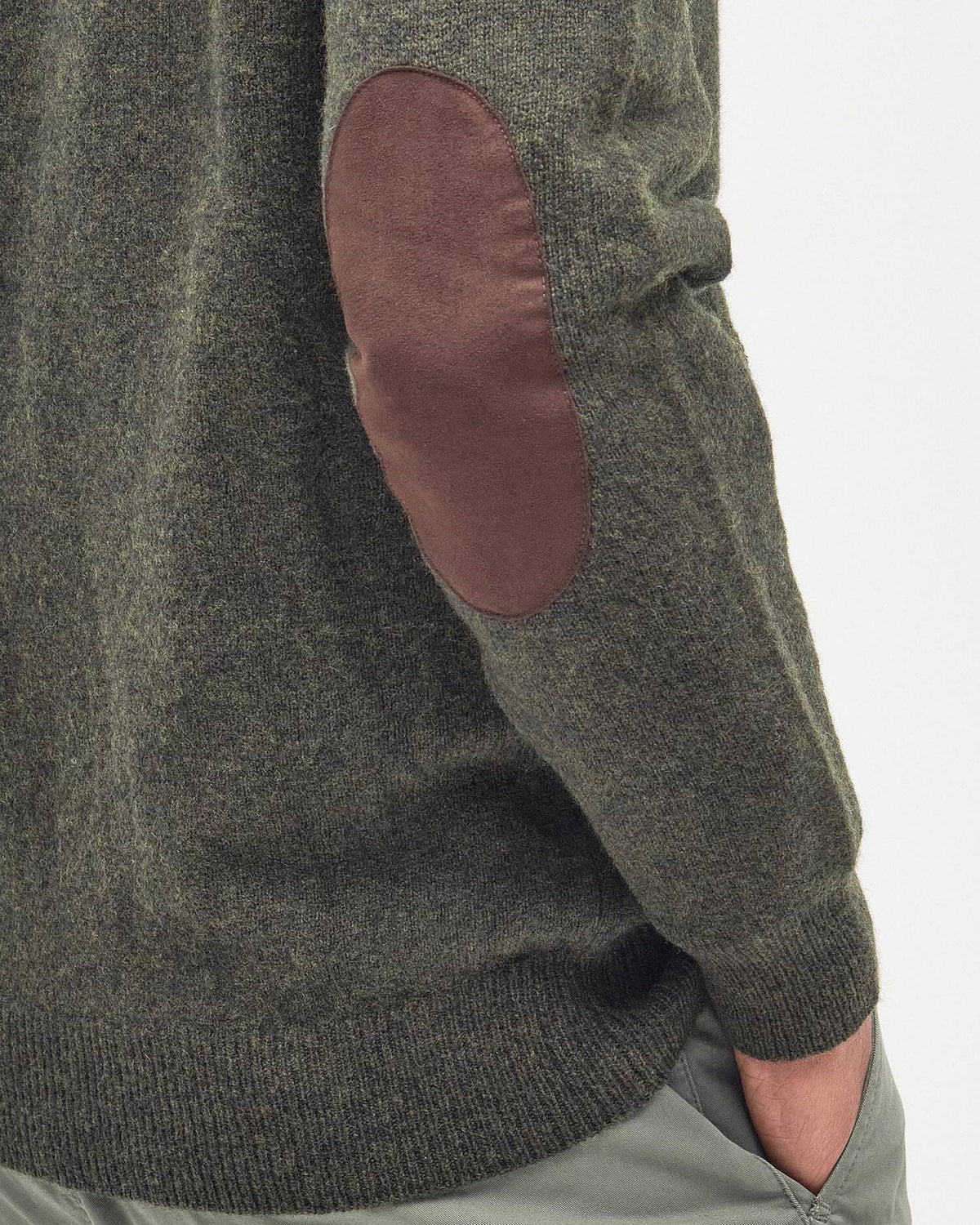 maglione con zip patch MKN0731 MKN GN73 BARBOUR 