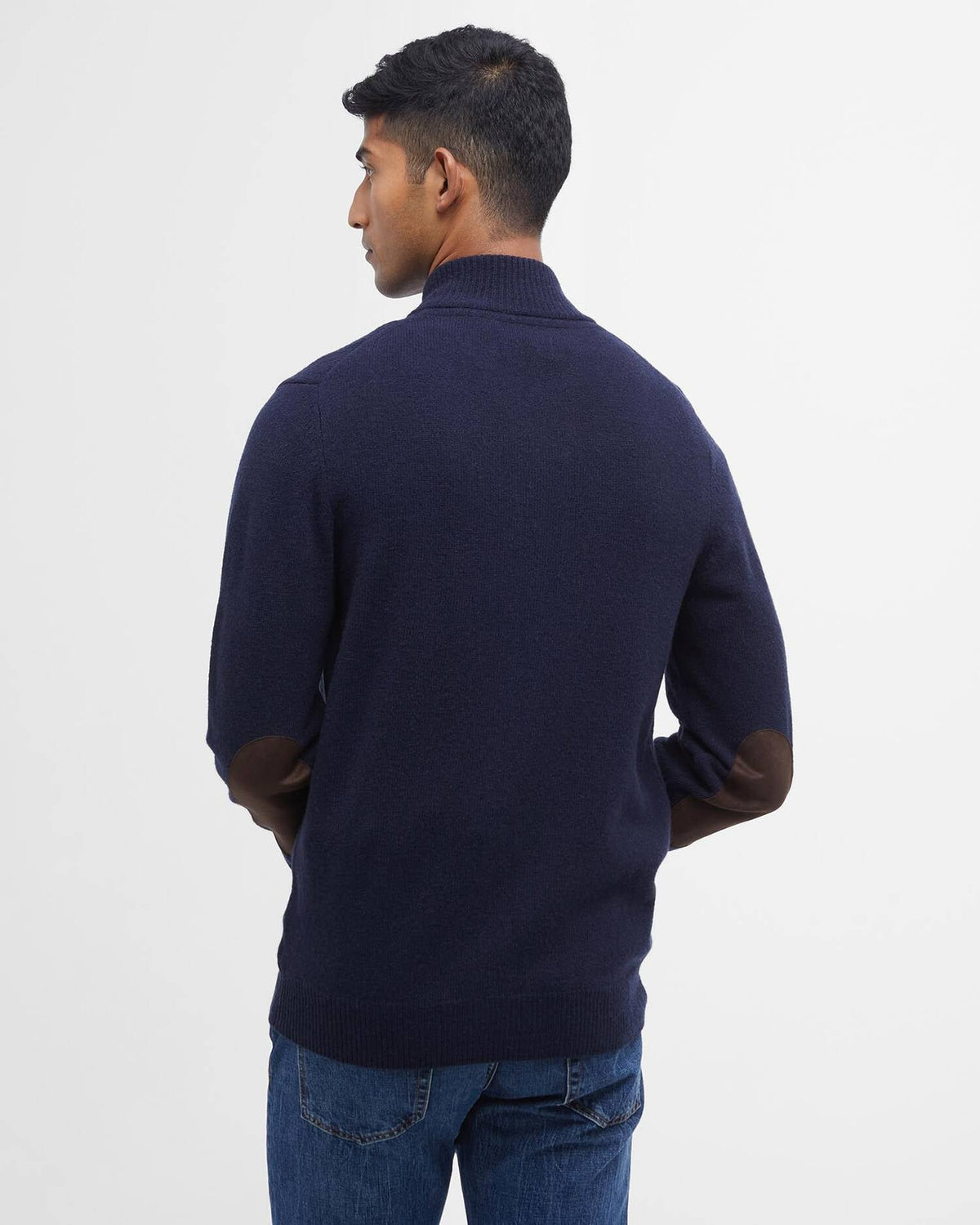maglione con zip patch MKN0731 MKN NY91 BARBOUR 