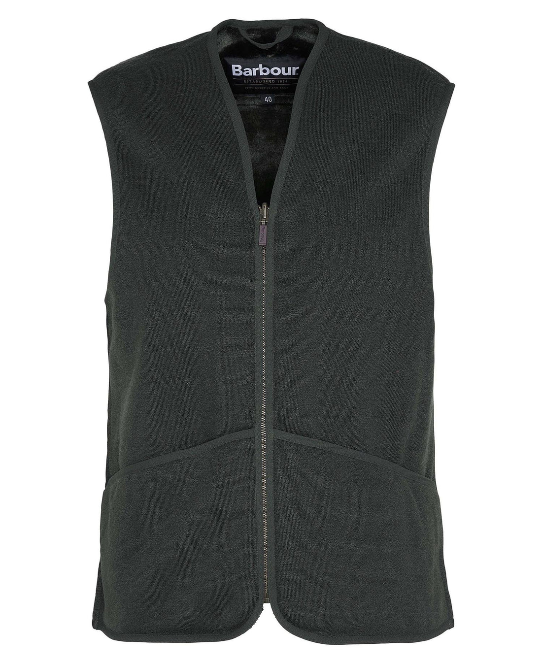 gilet in pile con cerniera MLI0004 MLI1 SG71 BARBOUR 