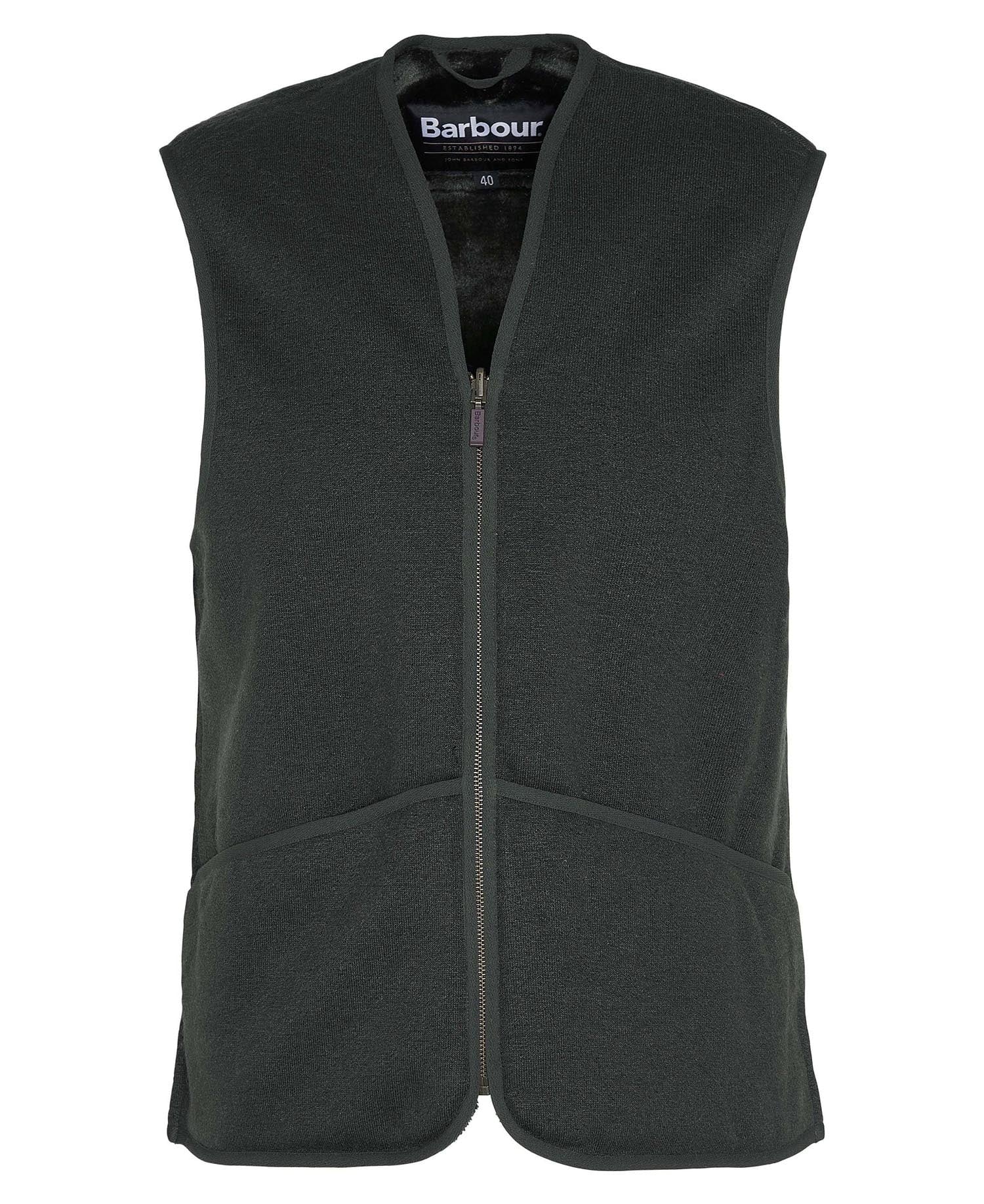 gilet in pile con cerniera MLI0004 MLI1 SG71 BARBOUR 