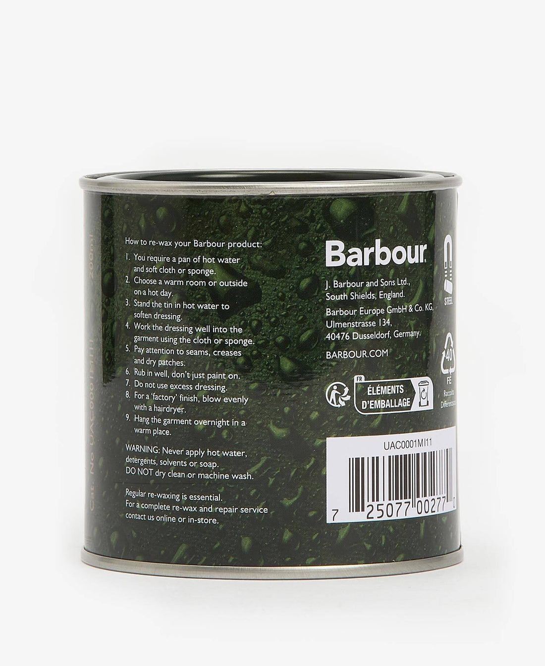 cera wax thornproof WAX CERA UAC0001 UAC MI11 BARBOUR 