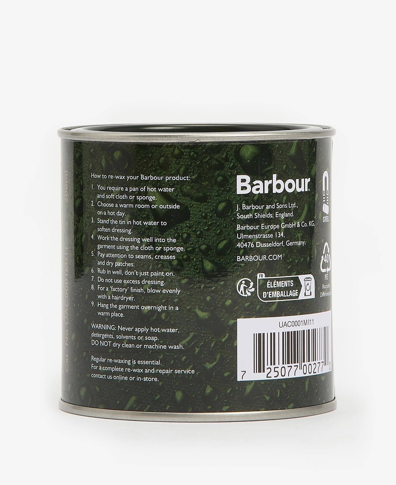 cera wax thornproof WAX CERA UAC0001 UAC MI11 BARBOUR 