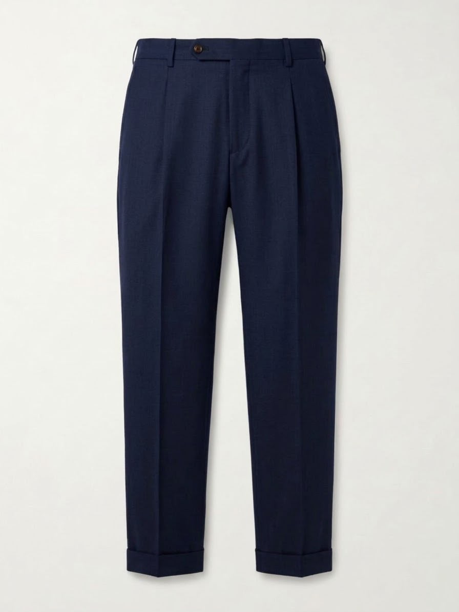 pantalone xretro in lana XRETROMX1478 NAVY BERWICH 