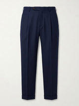 BERWICH pantalone xretro in lana Navy