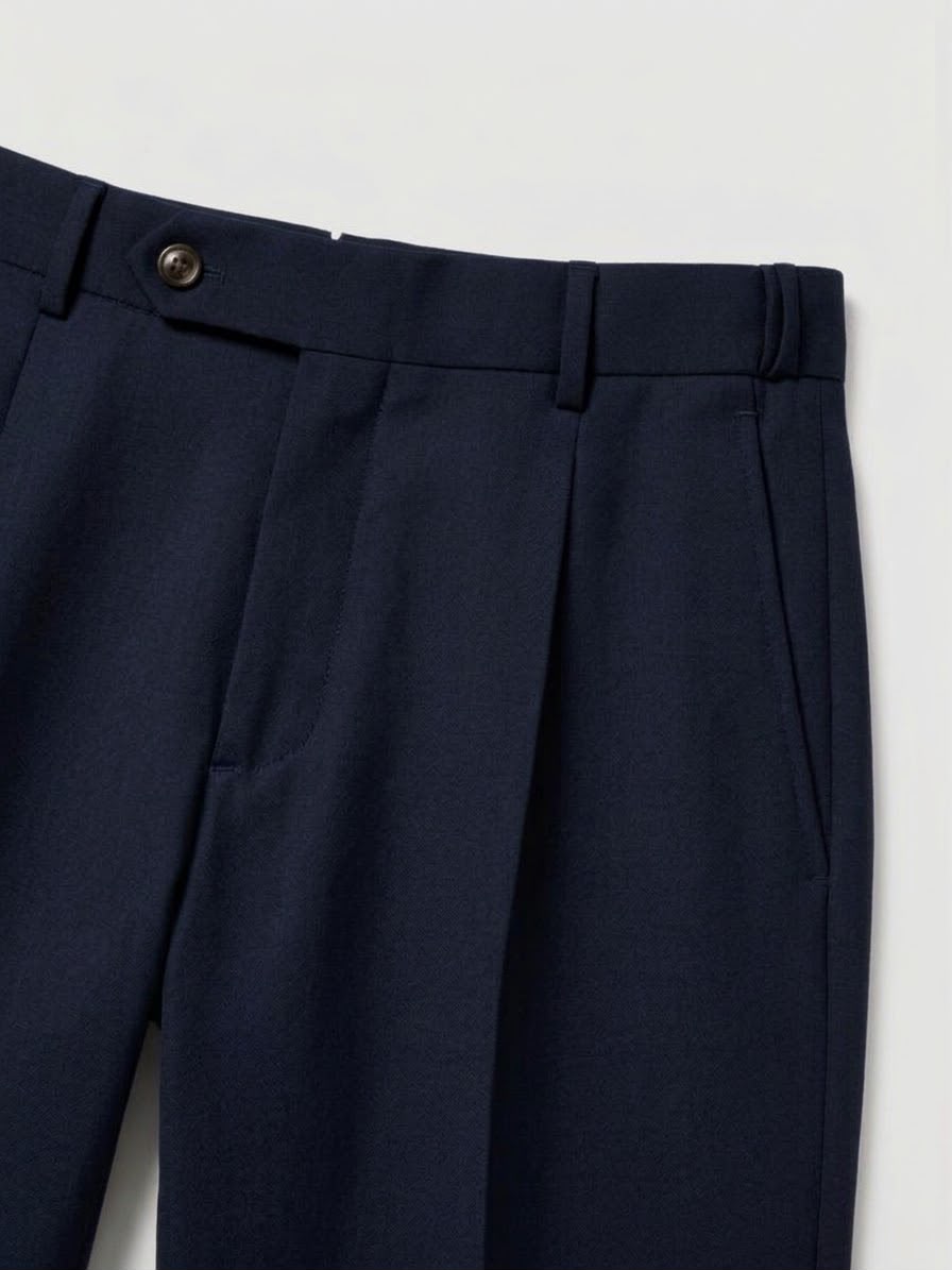 pantalone xretro in lana XRETROMX1478 NAVY BERWICH 