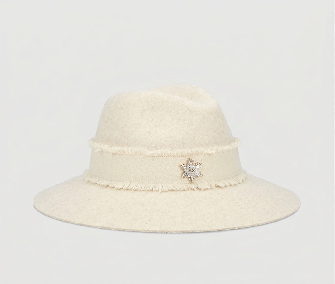 cappello claudette con spilla CLAUDETTE 450016 83A0 BORSALINO 