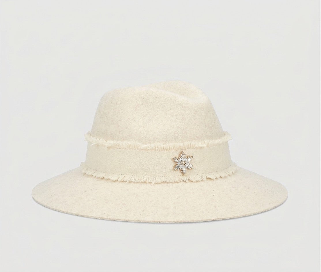 cappello claudette con spilla CLAUDETTE 450016 83A0 BORSALINO 