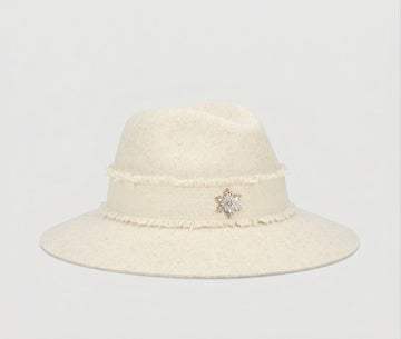 cappello claudette con spilla CLAUDETTE 450016 83A0 BORSALINO 