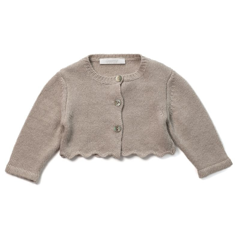 cardigan in tricot C64632 TORTORA COCCODE' 