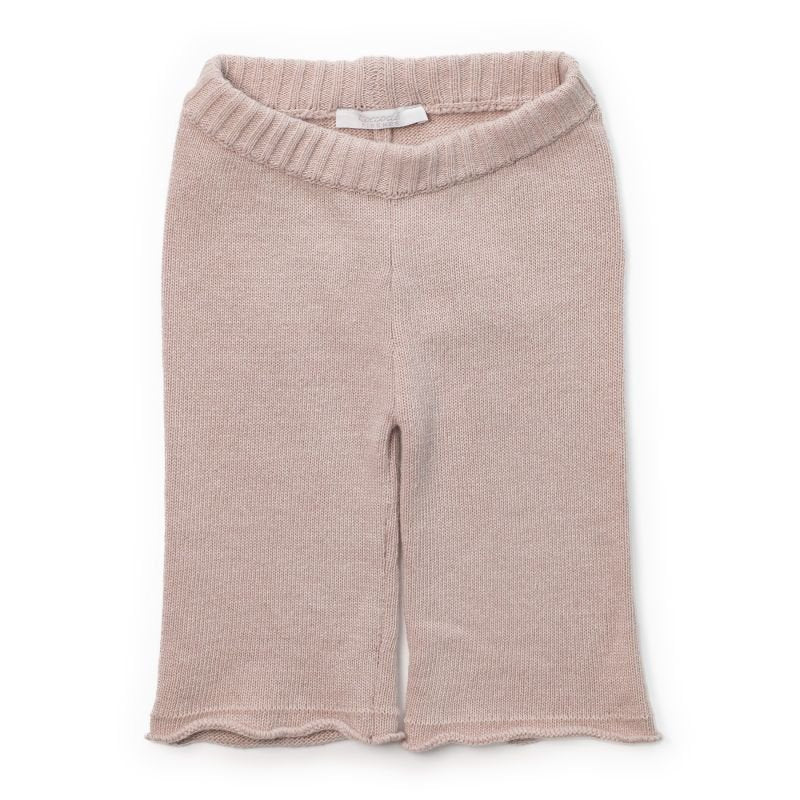 pantalone in tricot di lana C64697 ROSA COCCODE' 