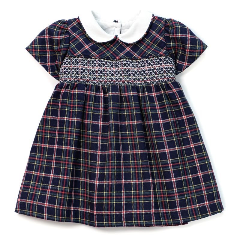 abito tartan C64908 TARTAN BLU COCCODE' 