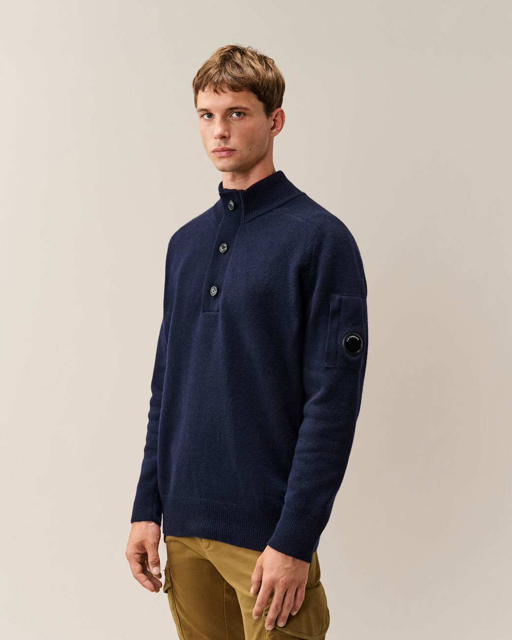 maglione con bottoni 21CMKN087A 110149A 888 TOTAL ECLIPSE CP COMPANY 