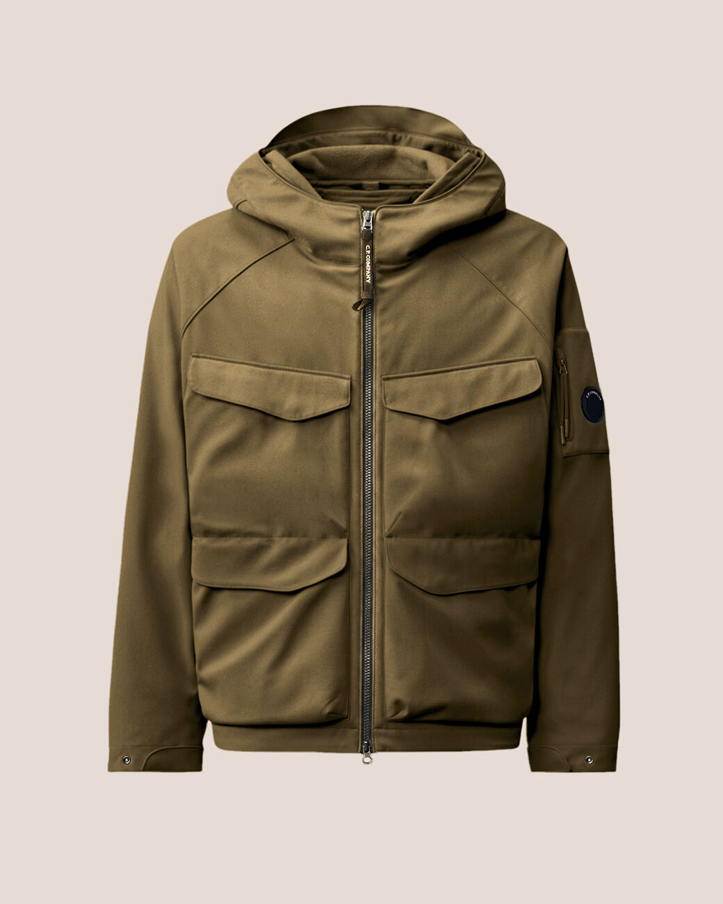 cp shell padded hooded 21CMOW004A 006097A 683 IVY GREEN CP COMPANY 