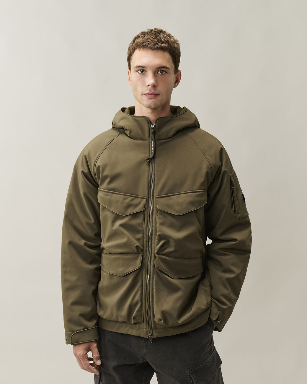 cp shell padded hooded 21CMOW004A 006097A 683 IVY GREEN CP COMPANY 