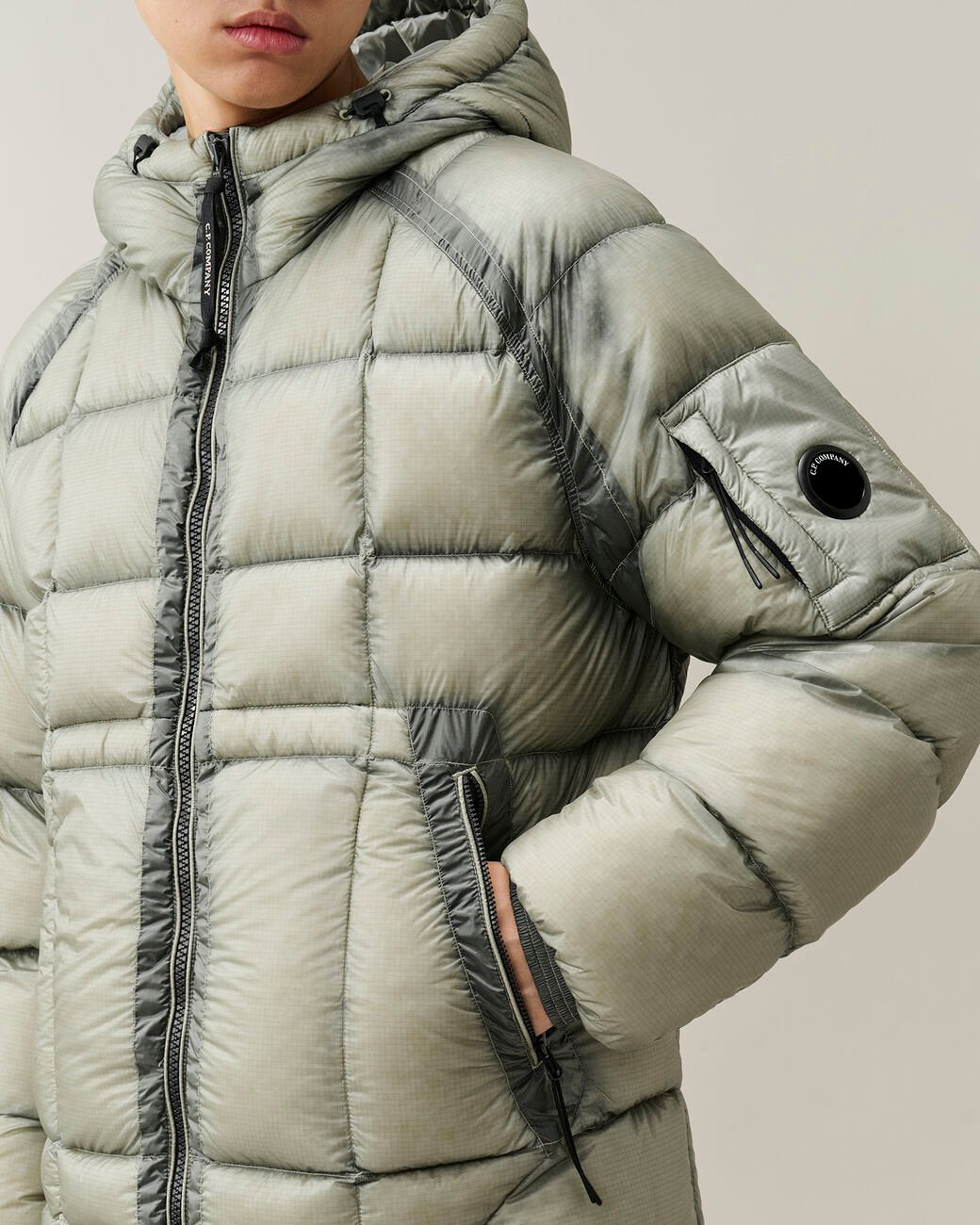 giubbino imbottito dd shell 21CMOW702A 110416A 936 FLINT GREY CP COMPANY 