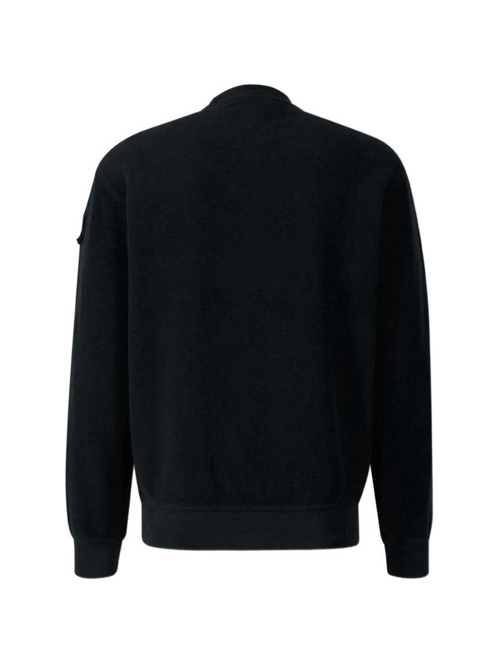 felpa girocollo con dettaglio manica 21CMSS192A 006614G 999 BLACK CP COMPANY 