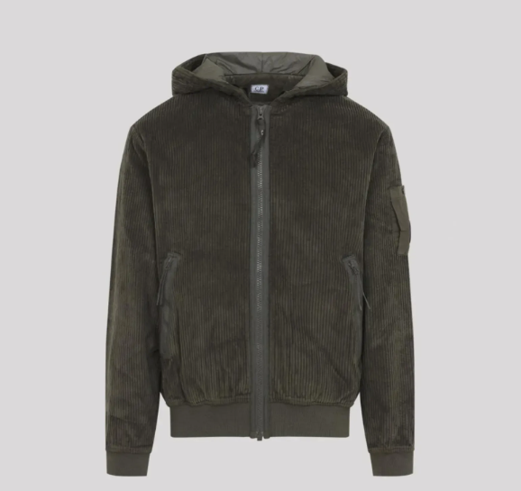 giubbino con lente 21CMSS221A 110472G 683 IVY GREEN CP COMPANY 
