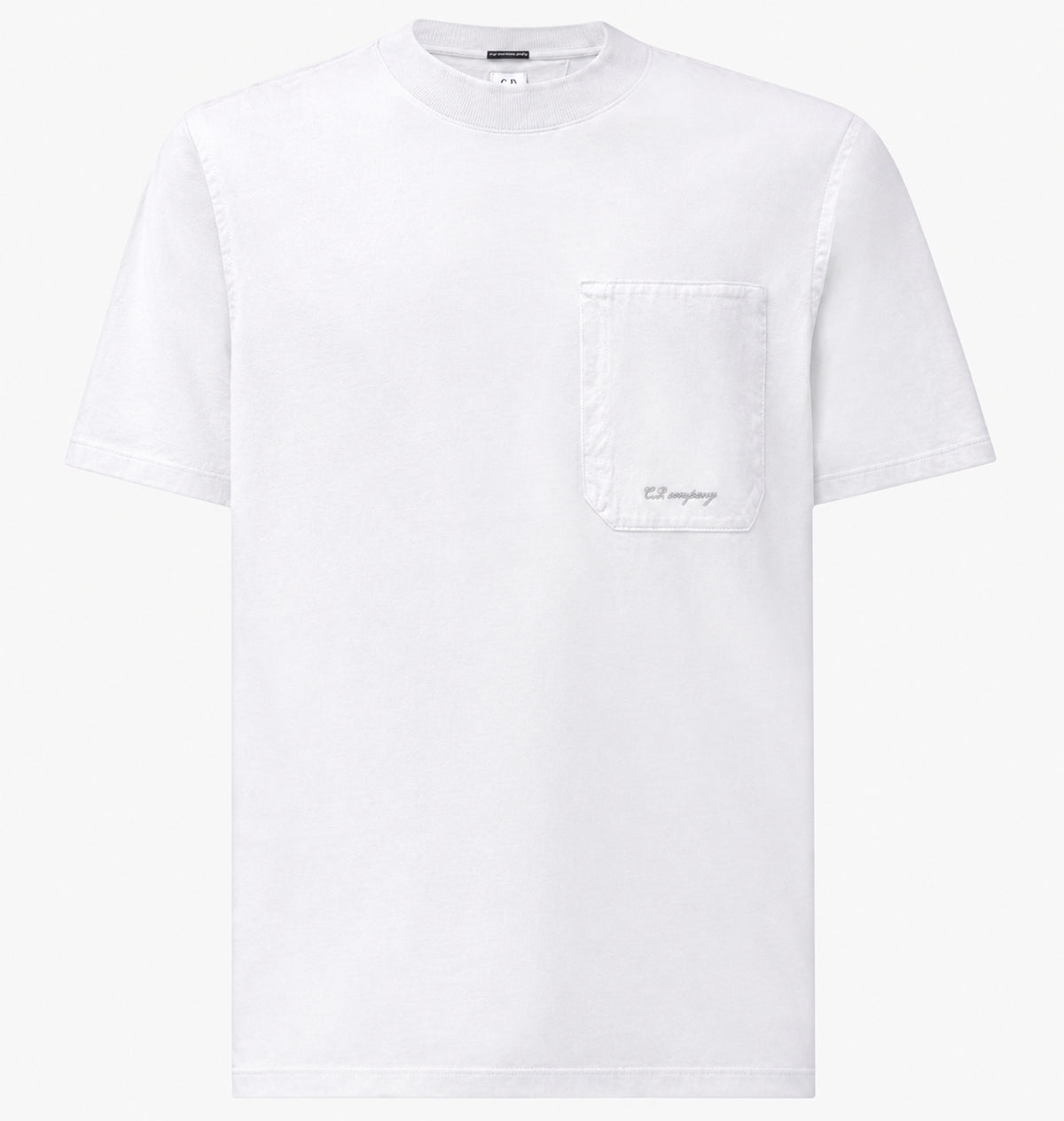 t-shirt con taschino 21CMTS159A 006374G 103 GAUZE WHITE CP COMPANY 