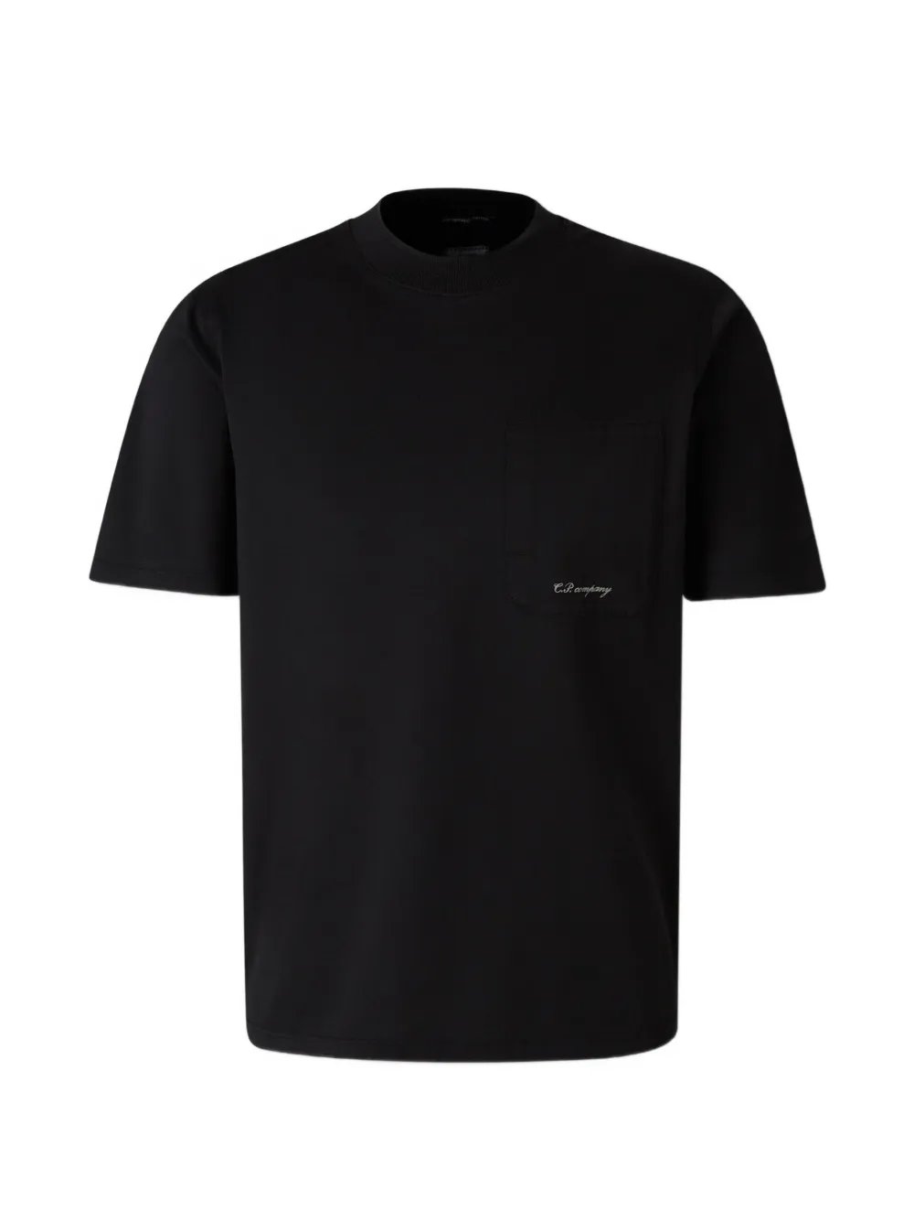 t-shirt con taschino 21CMTS159A 006374G 999 BLACK CP COMPANY 