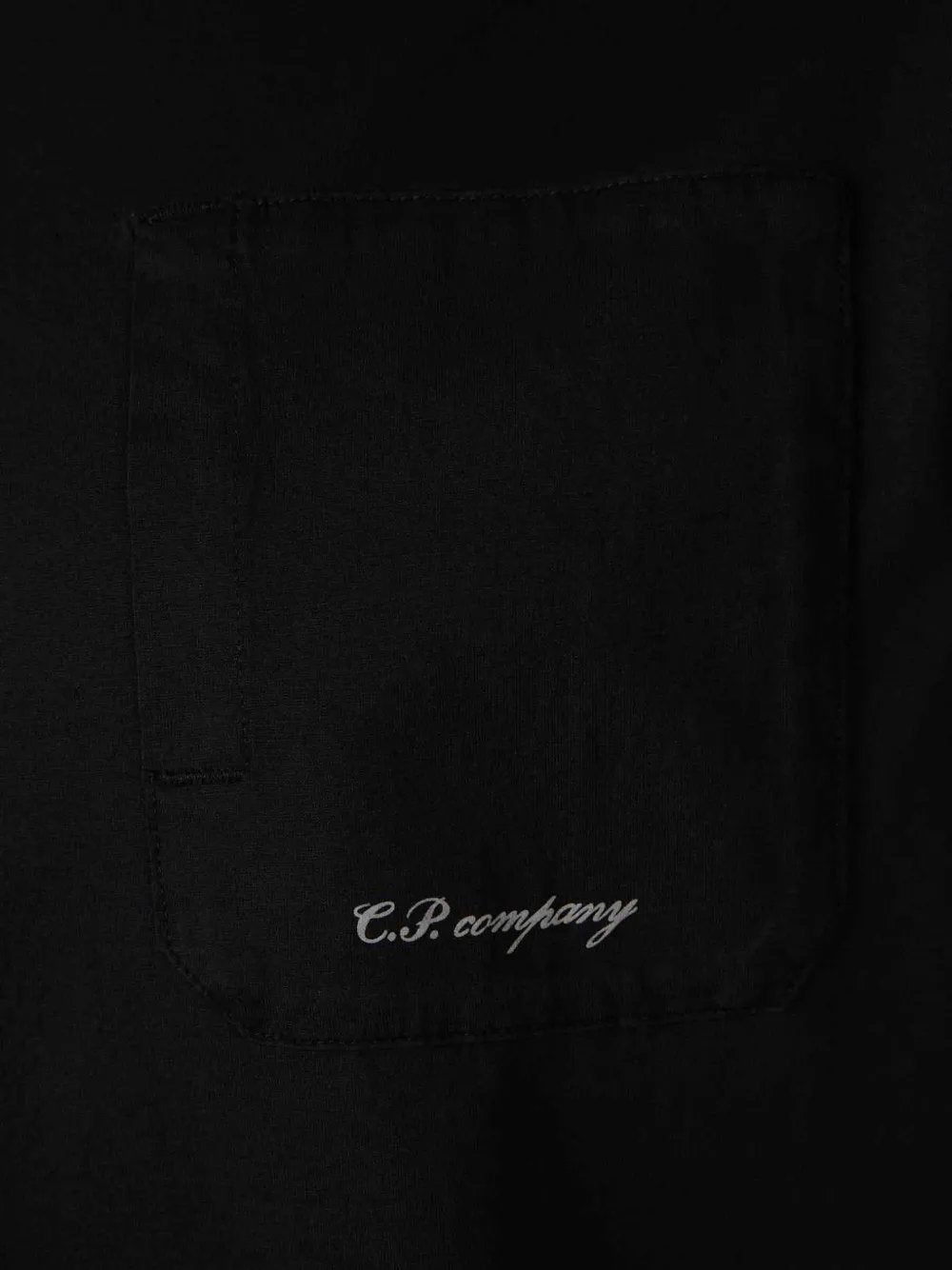 t-shirt con taschino 21CMTS159A 006374G 999 BLACK CP COMPANY 