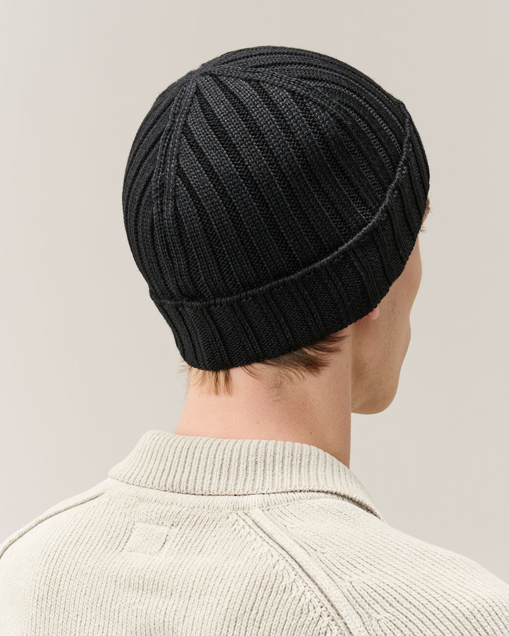 cappello lens beanie RFCMAC738A 005509A 999 BLACK CP COMPANY 