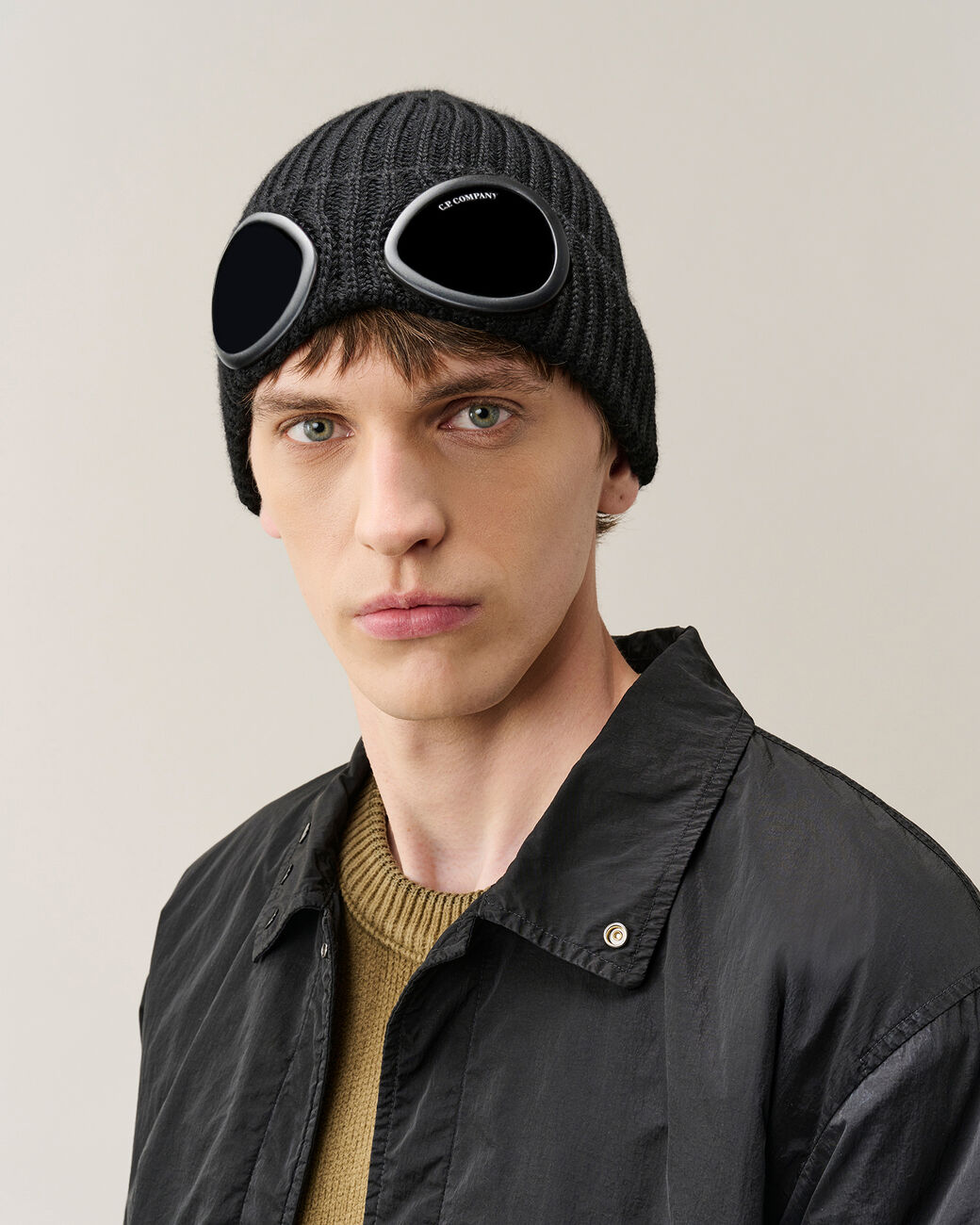 cappello coggle beanie RFCMAC742A 0005509A 999 BLACK CP COMPANY 