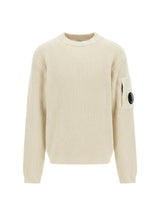 CP COMPANY KIDS maglione con lente iconica Bianco