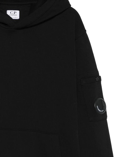 felpa con cappuccio e lente iconica COF00YLCA76 60100 CP COMPANY KIDS 