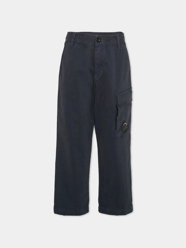 Pantalone cargo con lente CUP01ELRC06 41150 CP COMPANY KIDS 