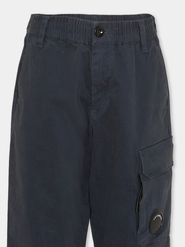 Pantalone cargo con lente CUP01ELRC06 41150 CP COMPANY KIDS 