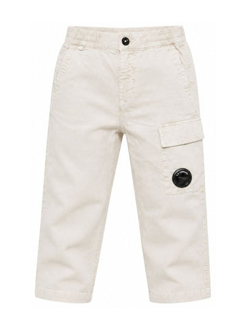 pantalone cargo con lente iconica CUP01JLVC00 10024 CP COMPANY KIDS 