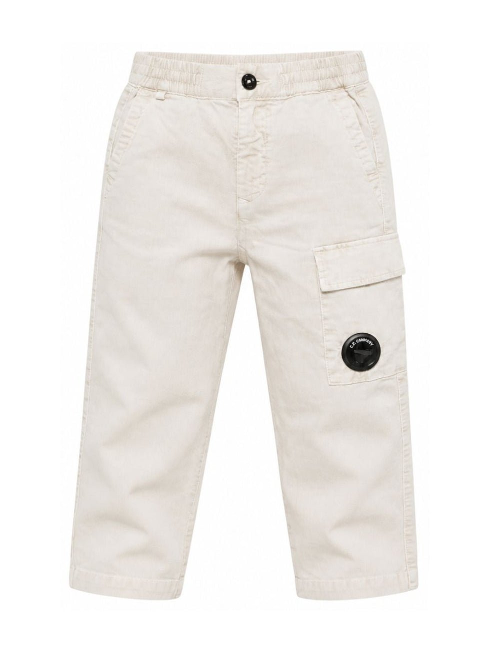 pantalone cargo con lente iconica CUP01JLVC00 10024 CP COMPANY KIDS 