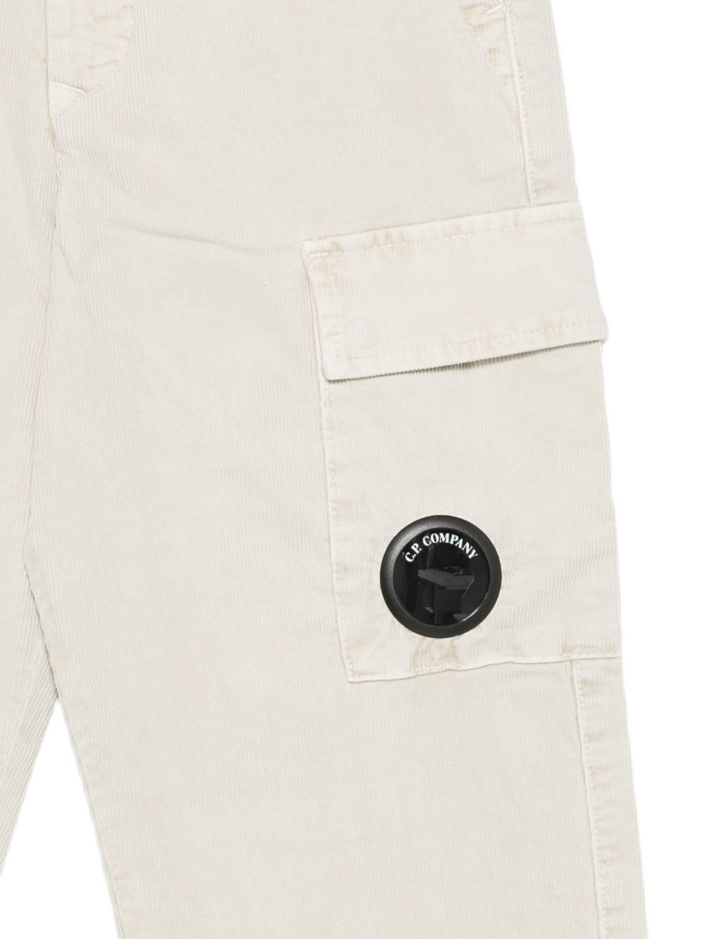 pantalone cargo con lente iconica CUP01JLVC00 10024 CP COMPANY KIDS 