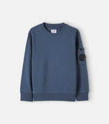 CP COMPANY KIDS Felpa girocollo con lente Blu