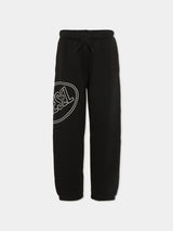 DIESEL pantalone in cotone garzato Nero