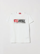 DIESEL t-shirt logo Bianco