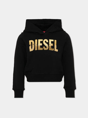 felpa con logo pailettes J03021 KYA2L K900 DIESEL 